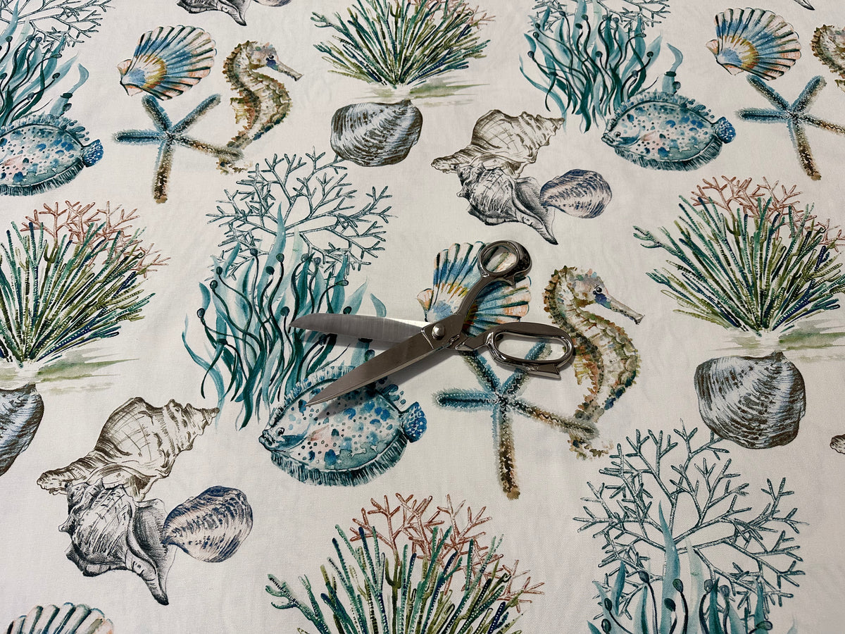 Tessuto arredo in cotone stampato alt. 280 cm.  "Cayo Largo"