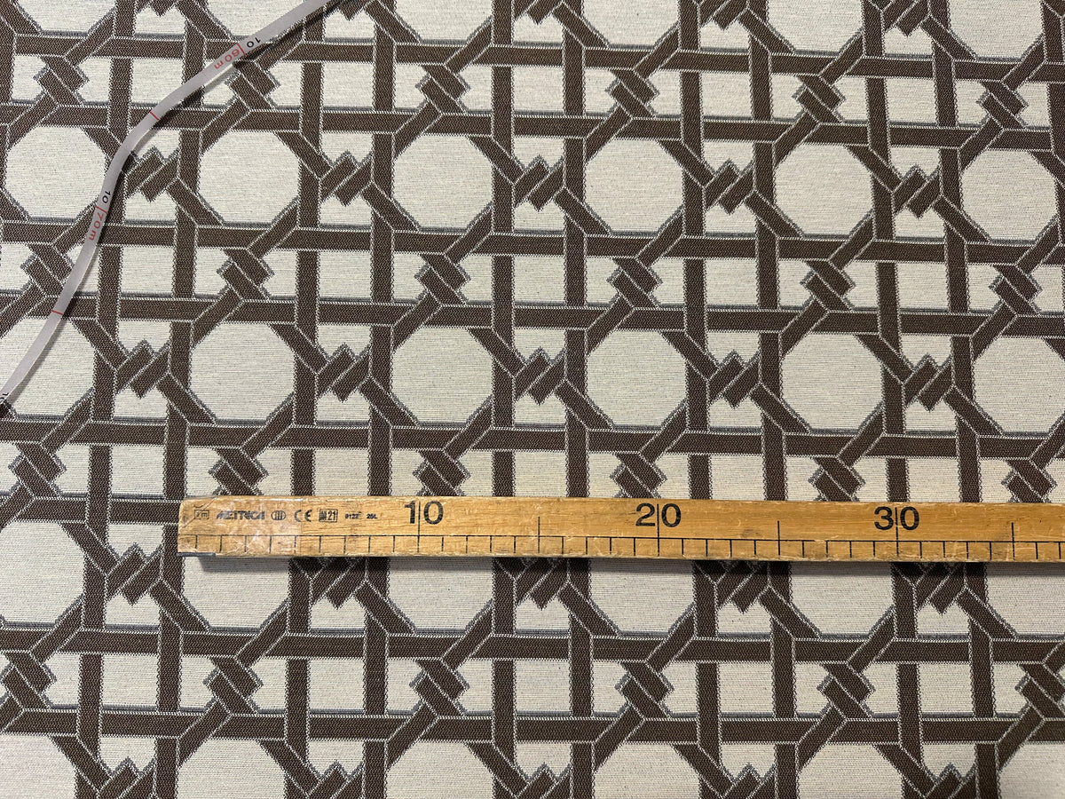 Tessuto arredo reversibile "Cannage" beige