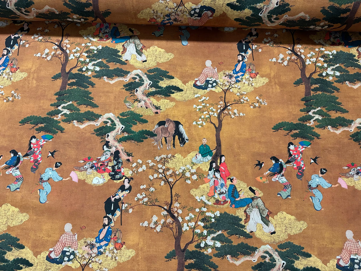 Tessuto Arredo in cotone stampato "Myama"