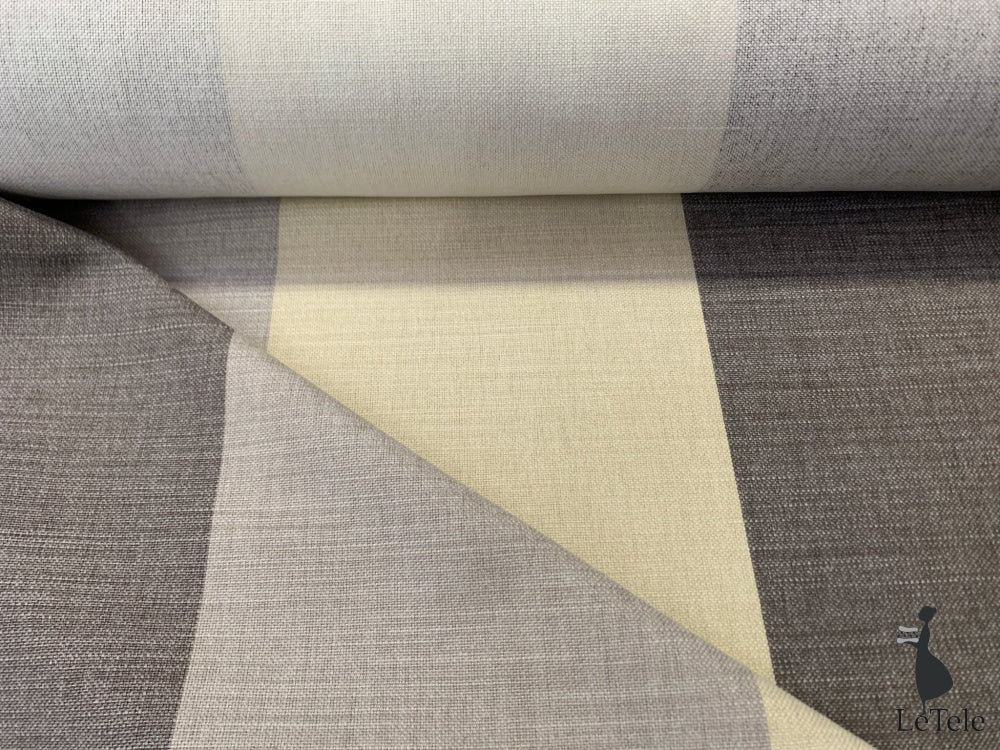 tessuto arredo in lino stampato "Eritros" grigio chiaro/grigio scuro - letele.it tessuti arredo