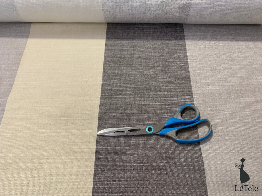 tessuto arredo in lino stampato "Eritros" grigio chiaro/grigio scuro - letele.it tessuti arredo