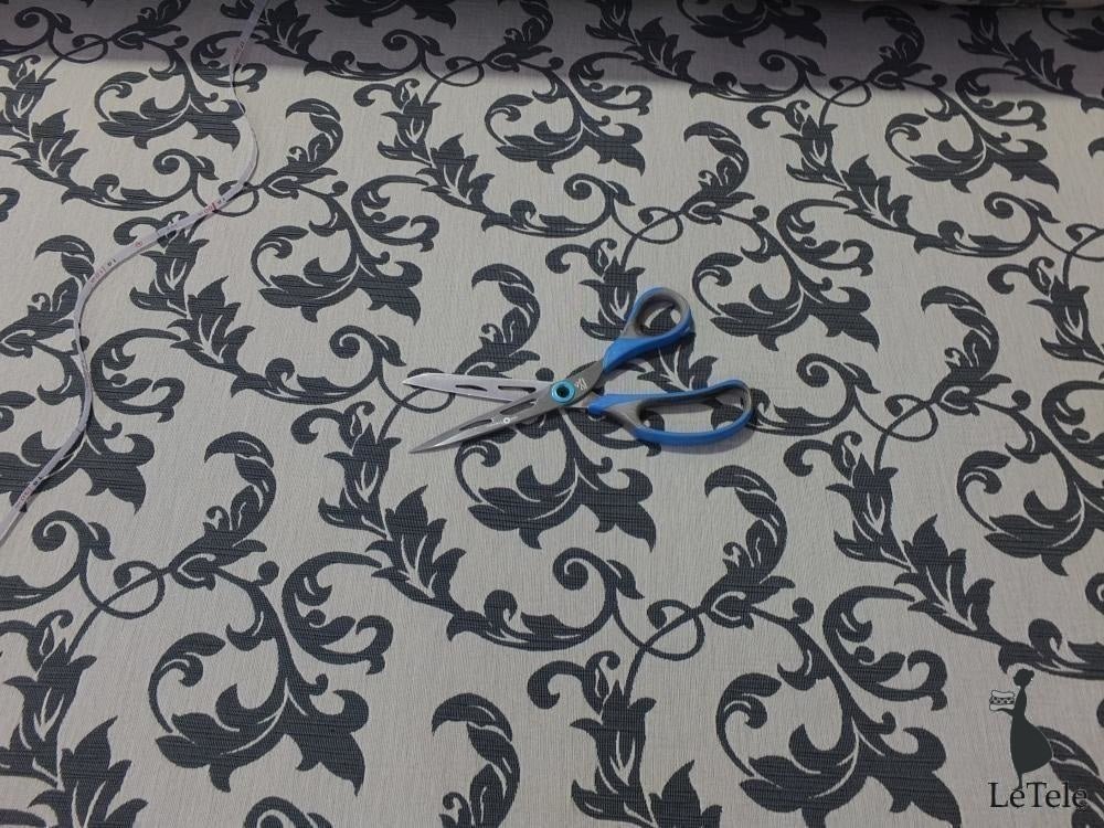 tessuto arredo jacquard reversibile alt. 280 cm. "Leo" grigio - letele.it tessuti arredo