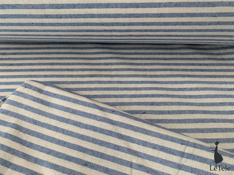 tessuto in cotone tinto filo alt. 280 cm. "Oxford" azzurro - letele.it tessuti arredo