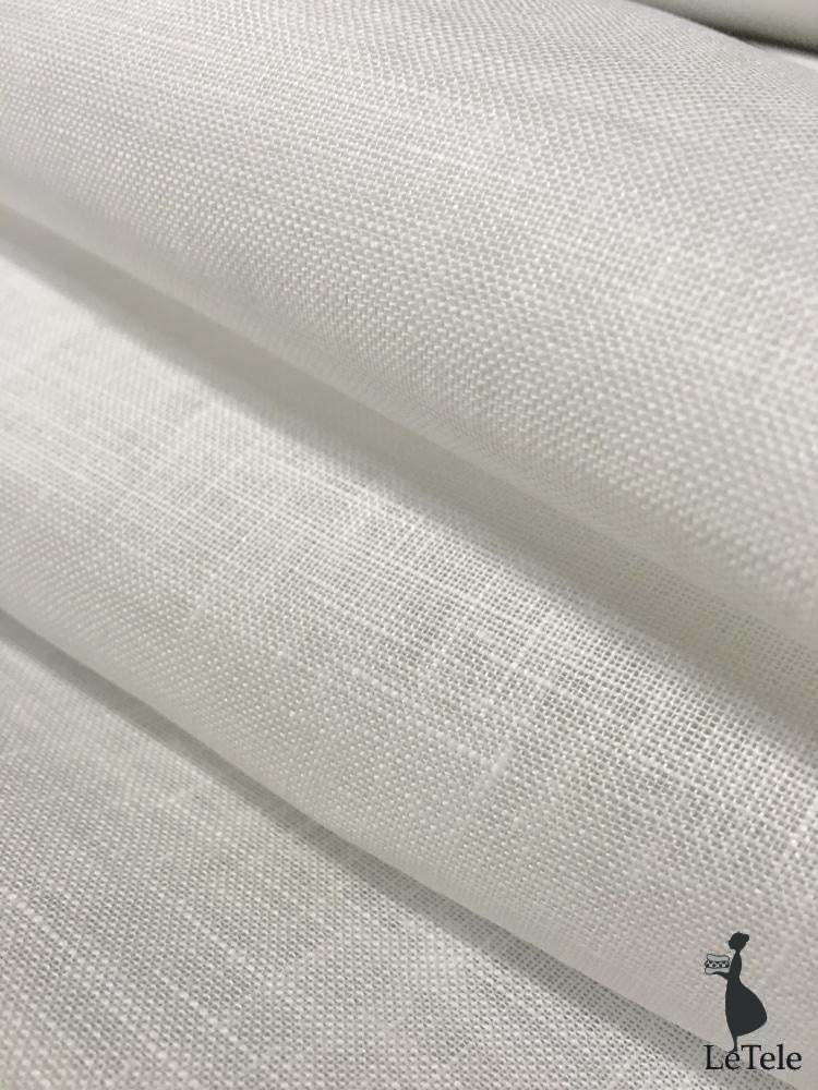 Tessuto in puro lino in colore bianco sporco / tessuto in lino semplice non  tinto / Larghezza 150 cm / Peso 160 g / m 4,72 once / yd / di Siulas -   Italia