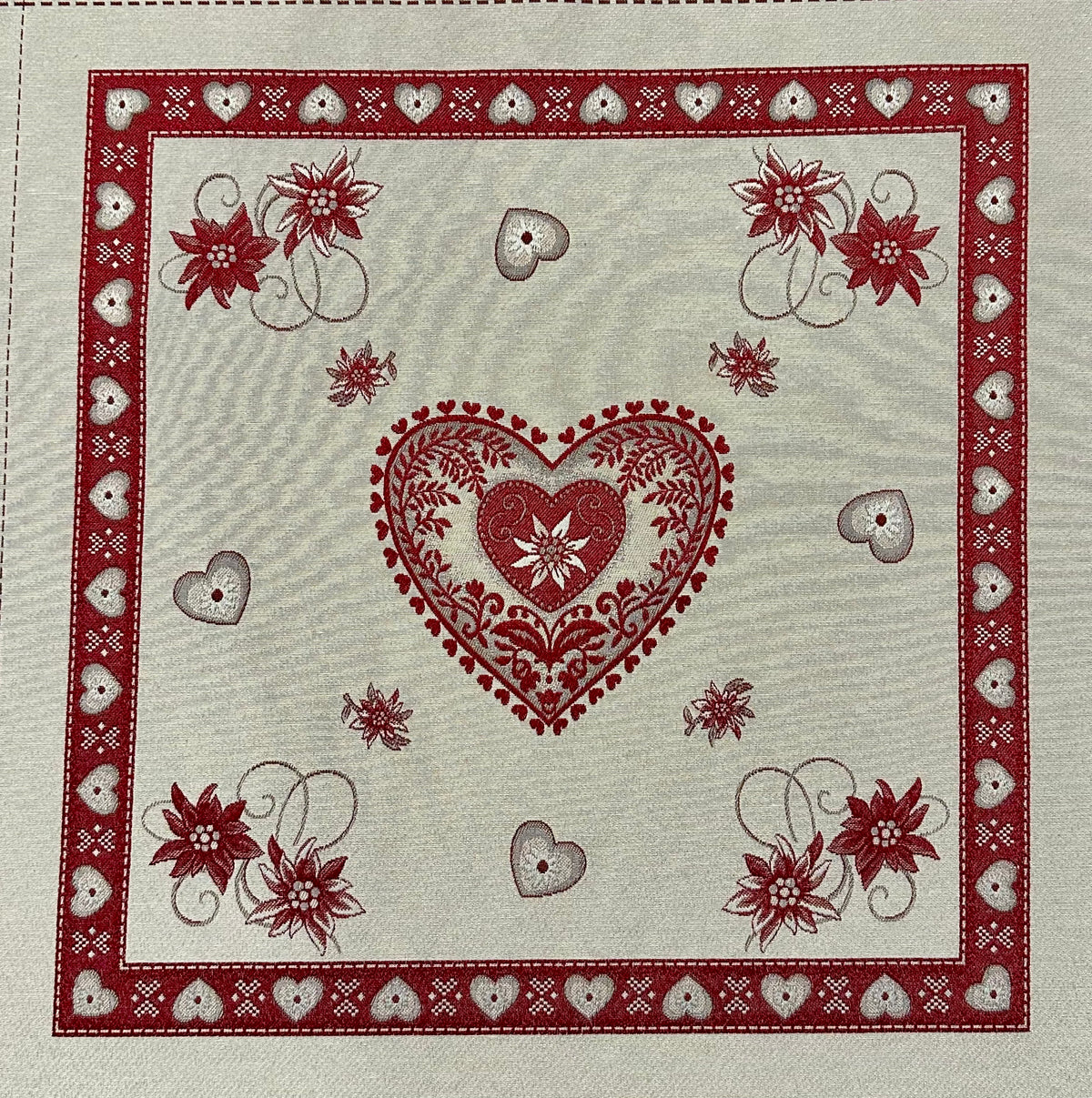 panel jacquard "corazón de invierno" #1