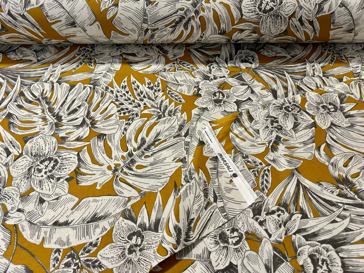 "Marsali" printed cotton furnishing fabric