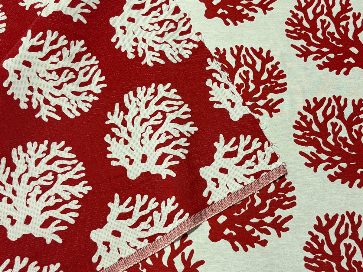 Tessuto arredo jacquard alt. 280 cm. "Agar" rosso