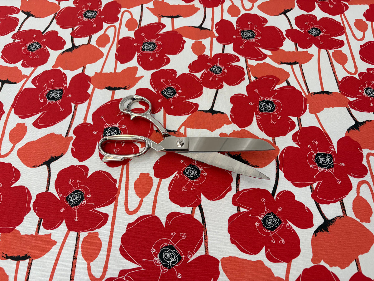 tessuto in cotone resinato antimacchia " Poppy"