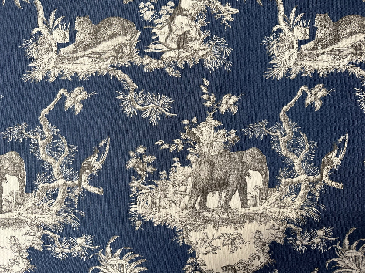 Toile de jouy furnishing fabric "Indienne"