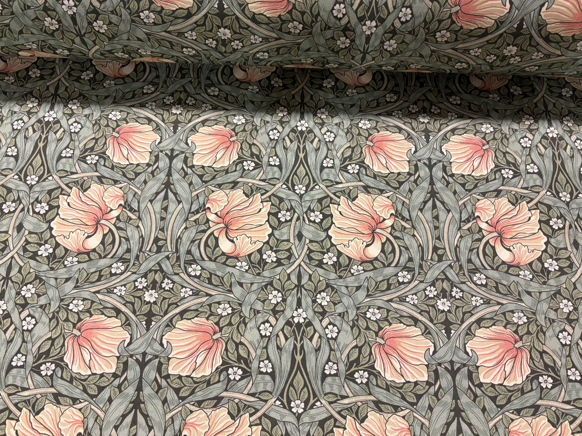 Tessuto arredo in cotone stampato larghezza 280 cm. "Arts & Crafts" Pimpernel