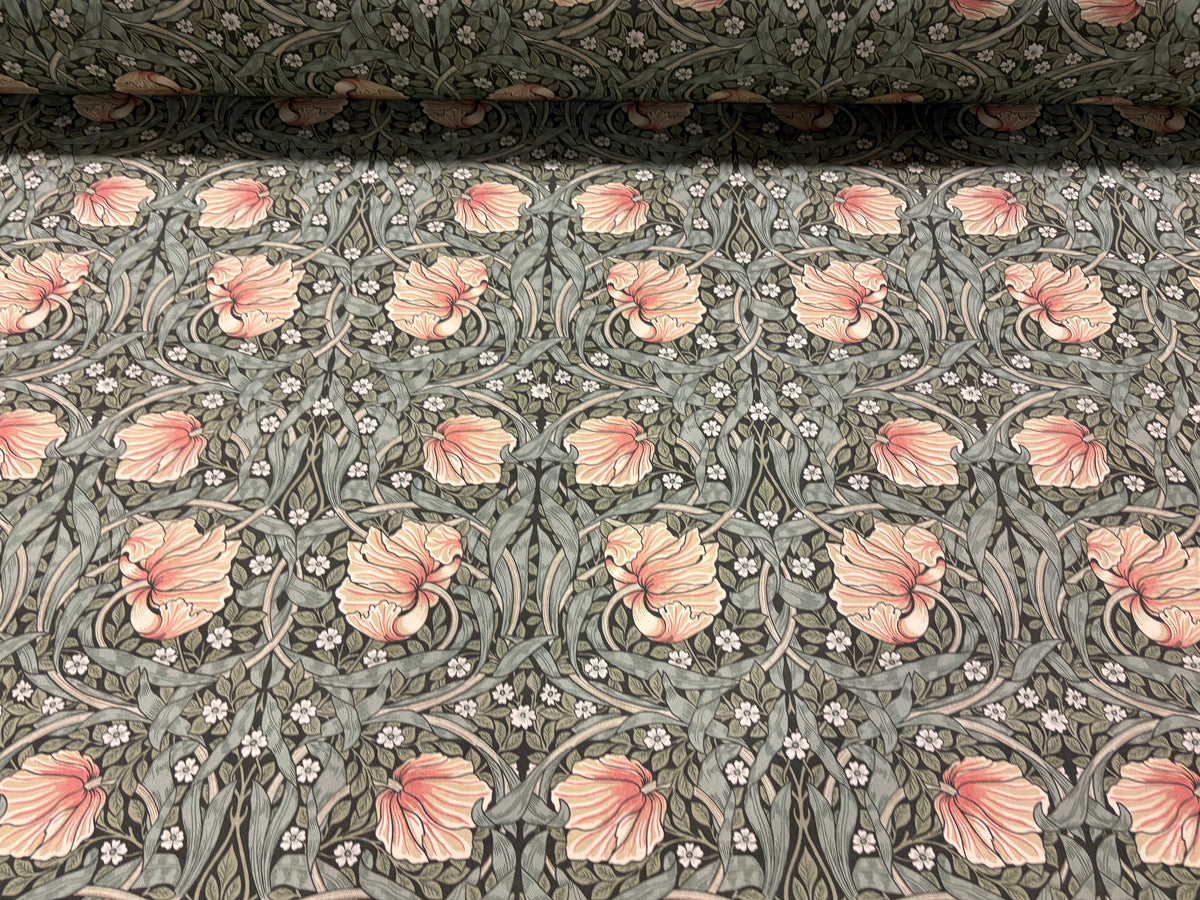 Tessuto arredo in cotone stampato larghezza 280 cm. "Arts & Crafts" Pimpernel