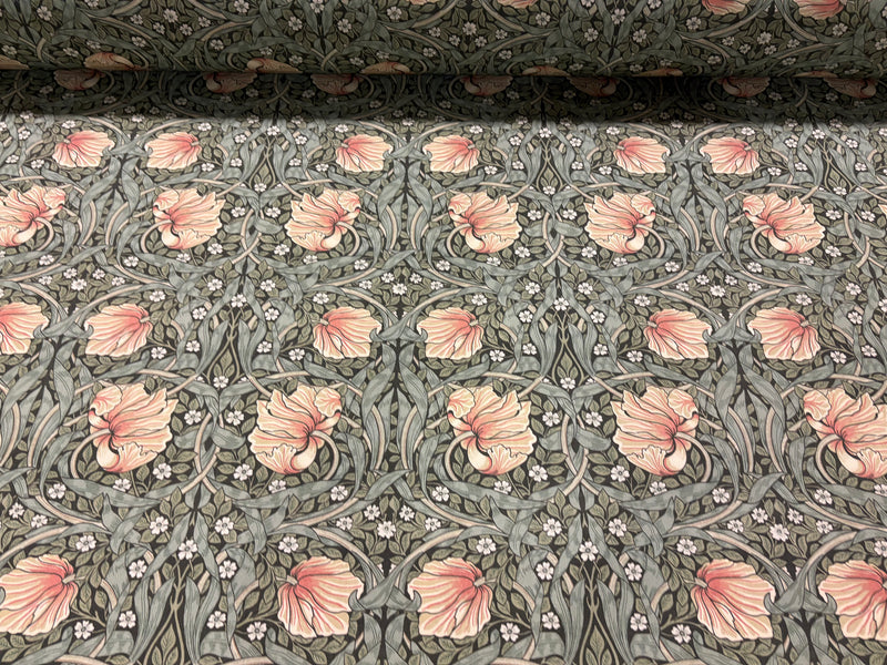 Tessuto arredo in cotone stampato larghezza 280 cm. "Arts & Crafts" Pimpernel
