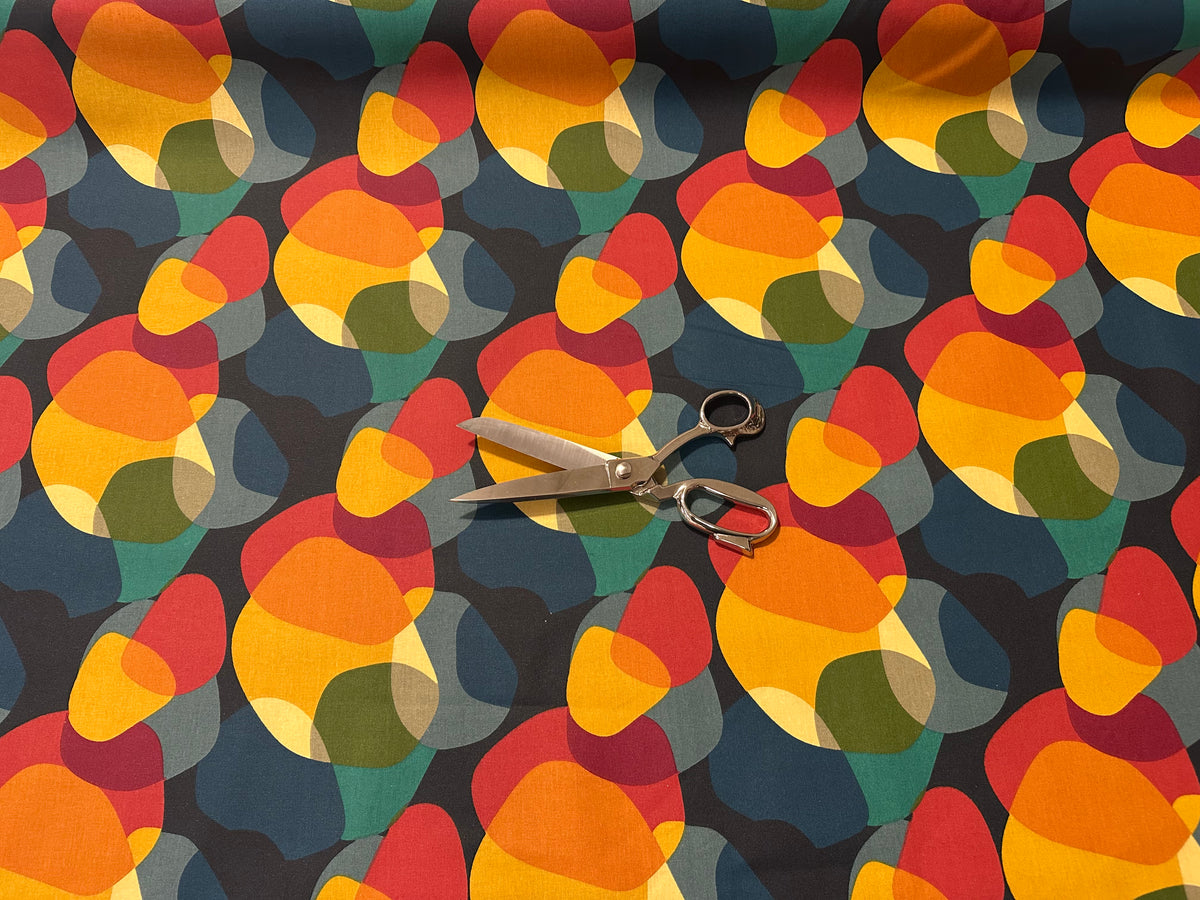 "Sixties" Stain Resistant Resin Cotton Fabric