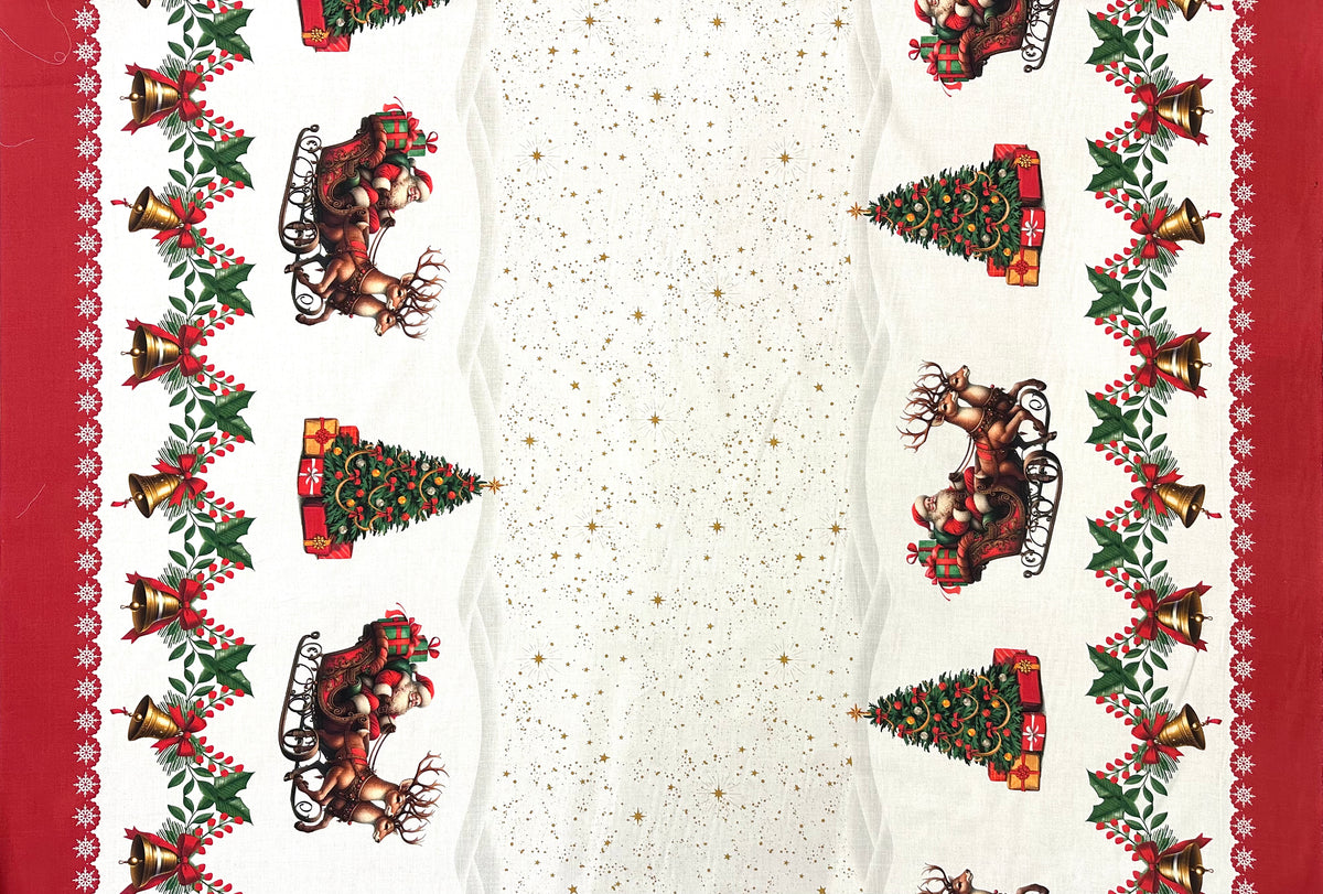 Printed cotton Christmas fabric width 160 cm. "Sugarplum"