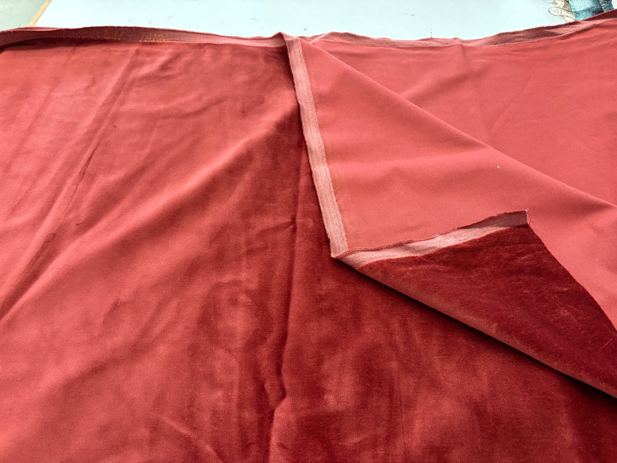 Scampolo velluto cm. 200 x 140 "bordò"