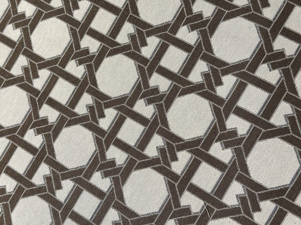 Reversible furnishing fabric "Cannage" beige