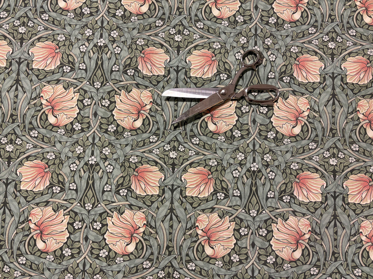 Tessuto arredo in cotone stampato larghezza 280 cm. "Arts & Crafts" Pimpernel