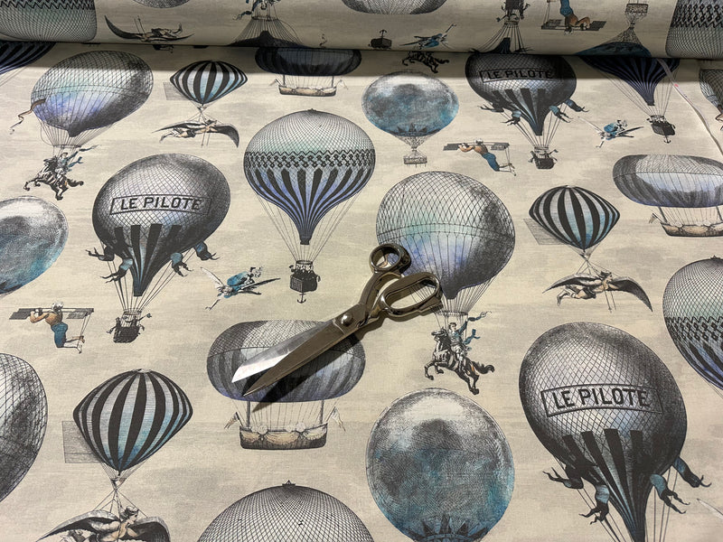 Printed furnishing fabric "Arquebuse"