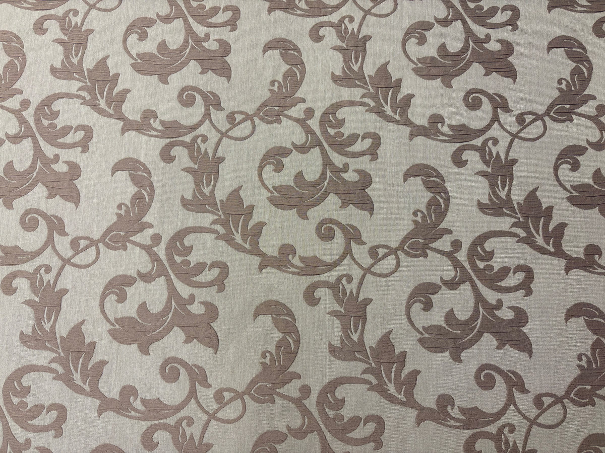 tessuto arredo jacquard reversibile alt. 280 cm. "Leo" nocciola