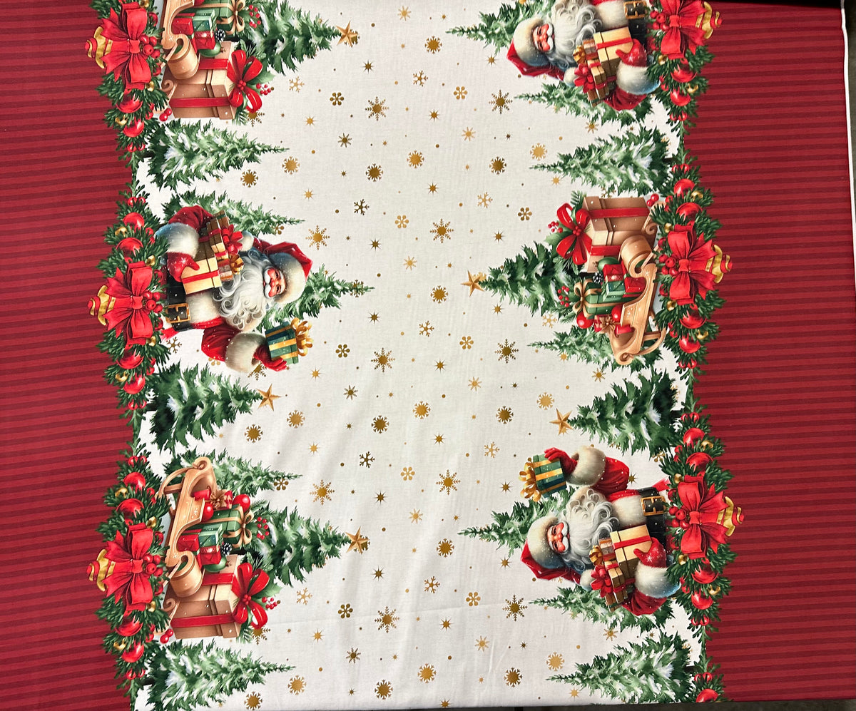 Printed cotton Christmas fabric width 160 cm. "Rosemyrr"