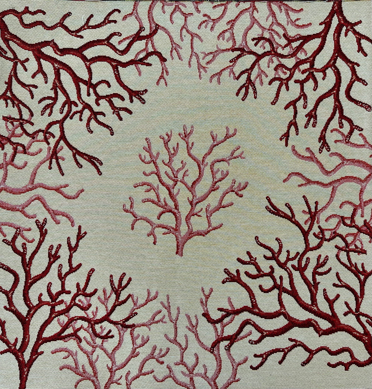 Gobelin panel, 47 x 47 cm format "red coral" #2