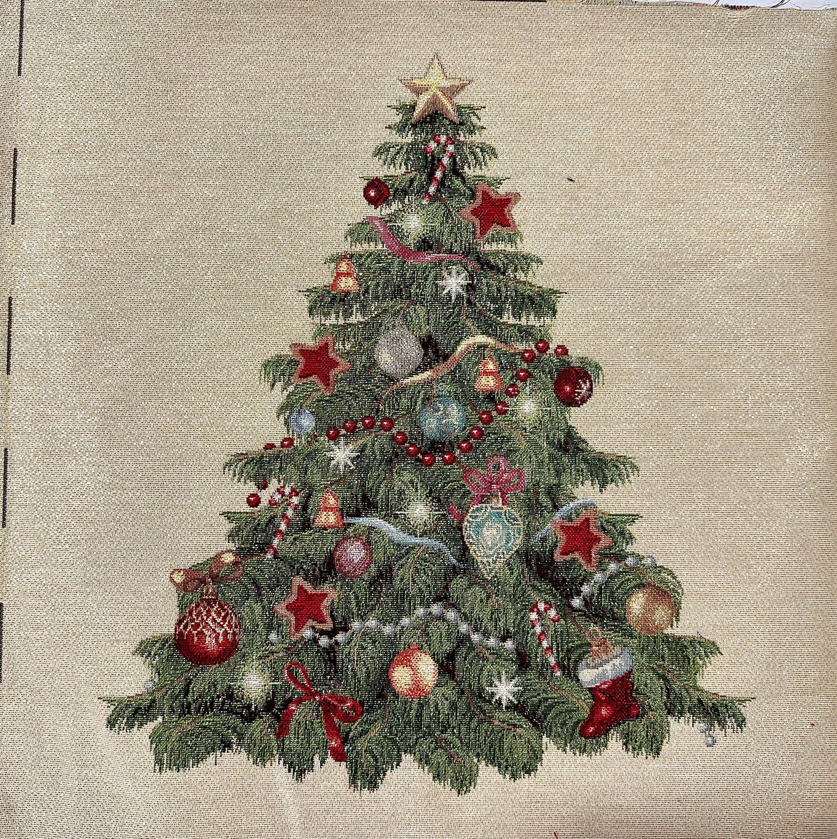 cushion panel cm. 47x47 "tree" N. 3 lurex