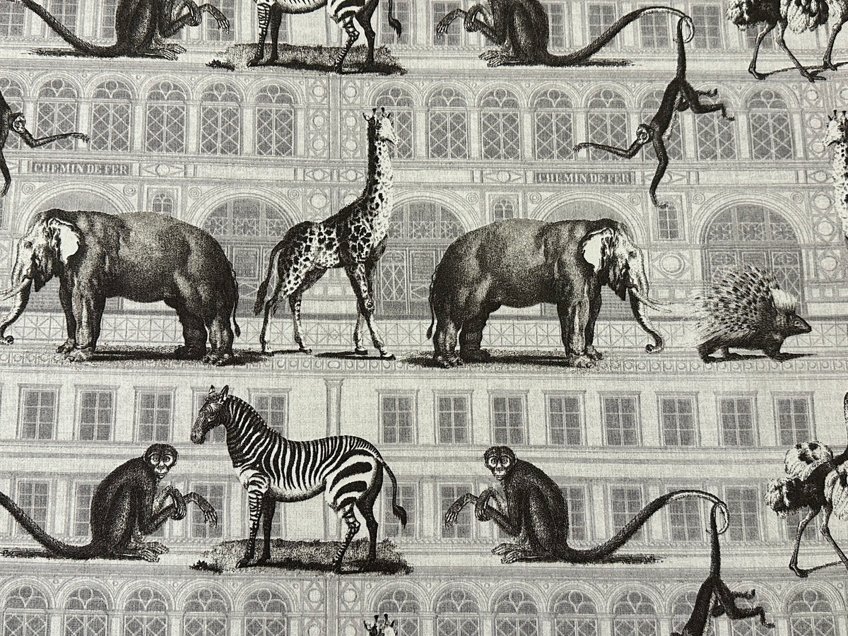 printed cotton furnishing fabric, height 140 cm. "Haussmann"