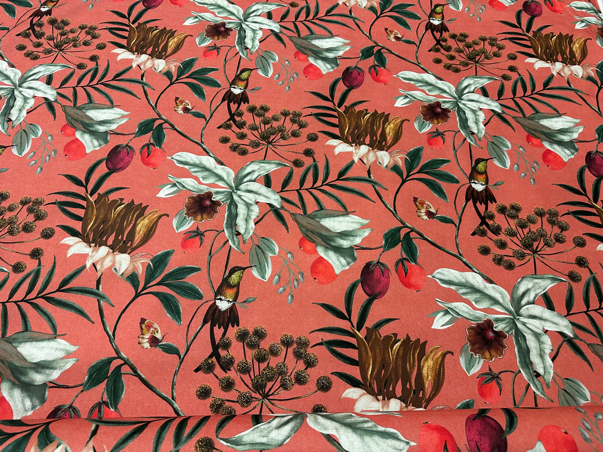 "Elisir" printed cotton furnishing fabric