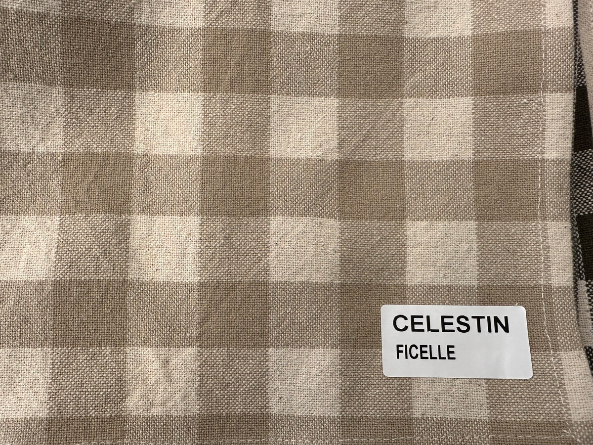 "Celestin" Ficelle yarn-dyed cotton furnishing fabric