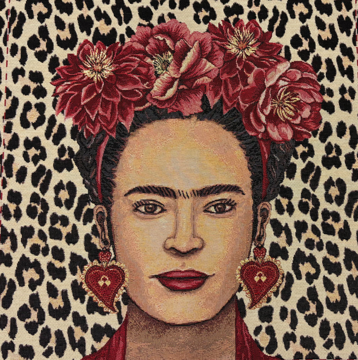 Pannello gobelin formato cm. 47 x 47 "Frida animalier "