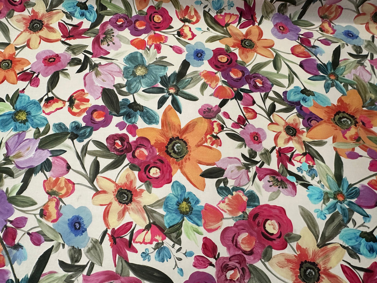 "Flower Mountain" stain-resistant resin fabric