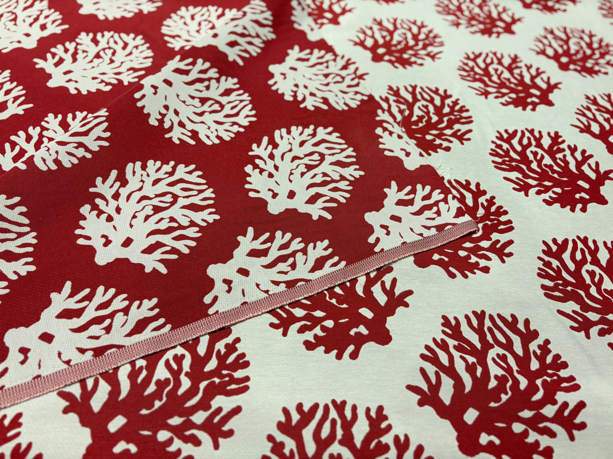Tessuto arredo jacquard alt. 280 cm. "Agar" rosso
