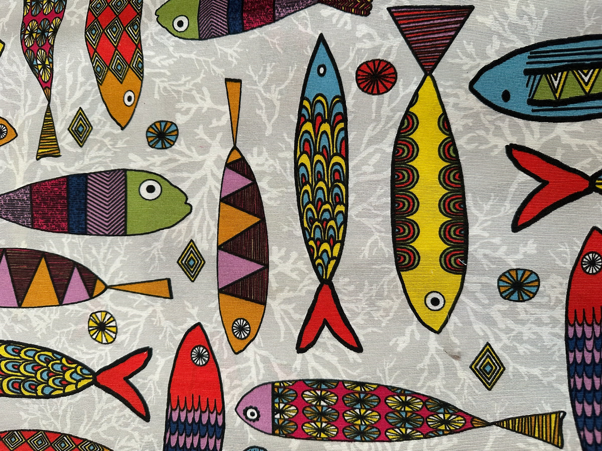 printed furnishing fabric "Sardines"