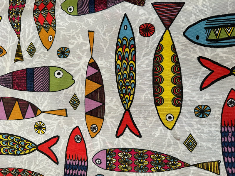 tela decorativa estampada "Sardinas"