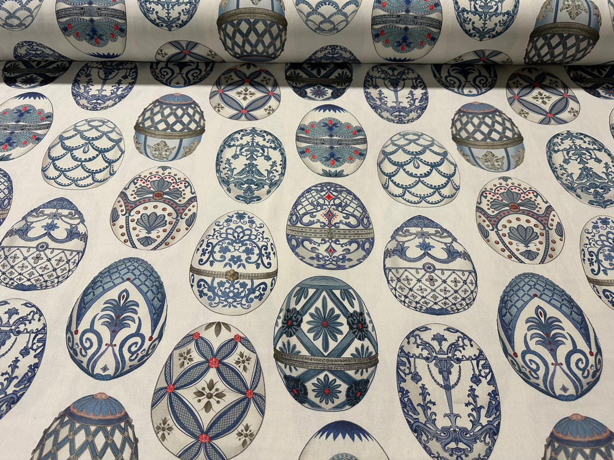 "Fabergé" printed cotton furnishing fabric