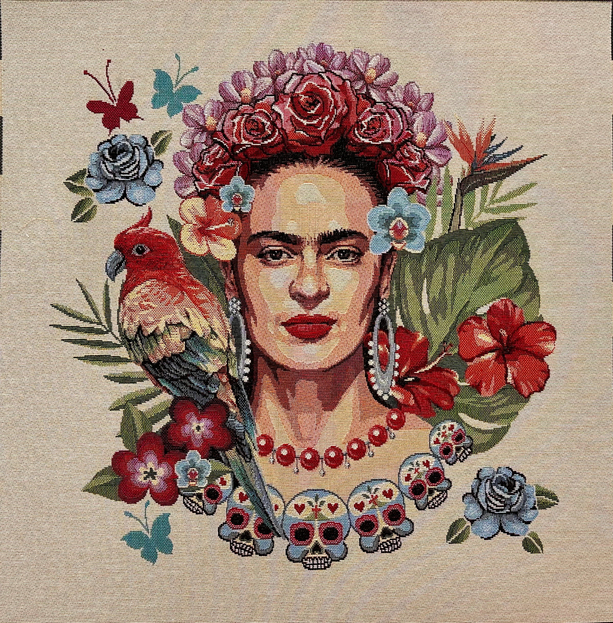 panel de gobelino tamaño cm. 47 x 47 Frida#1