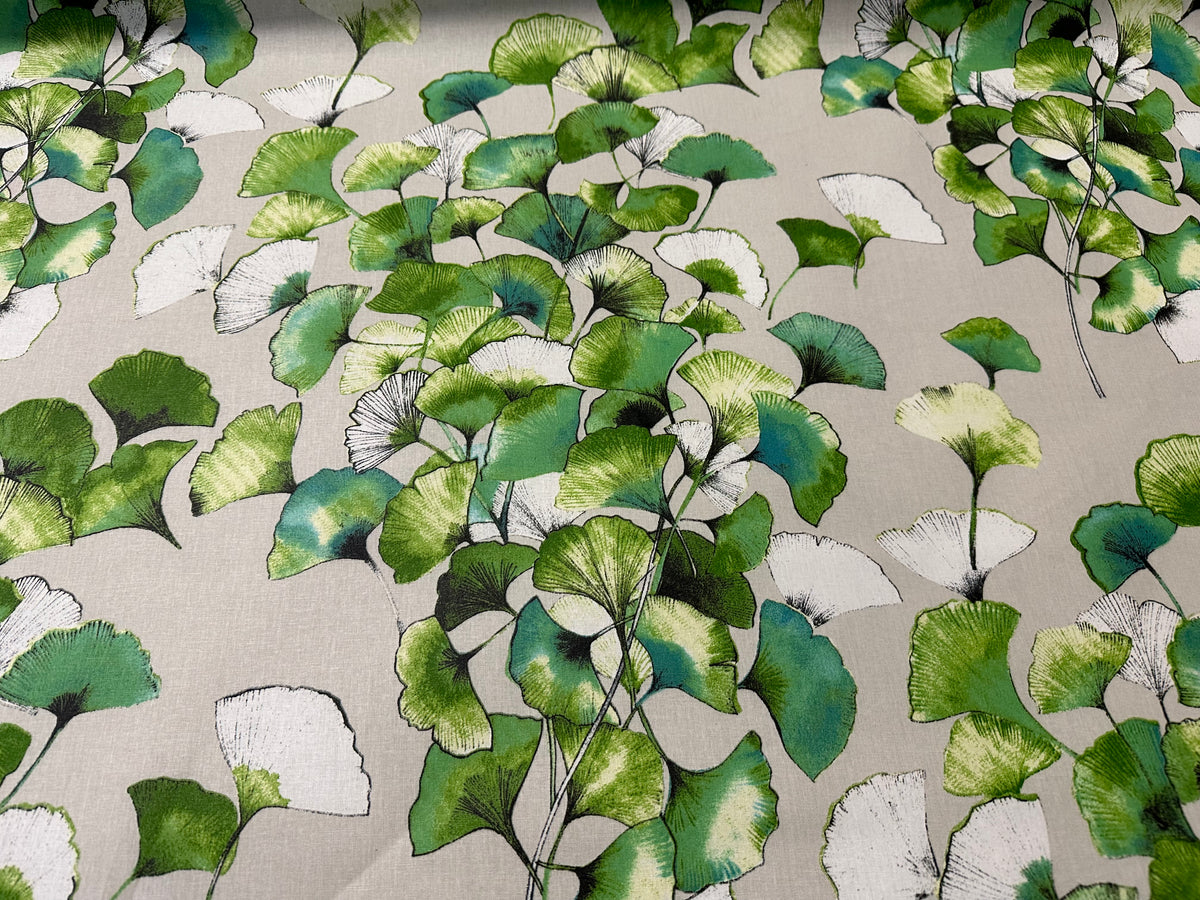 "biloba" stain-resistant resin cotton fabric