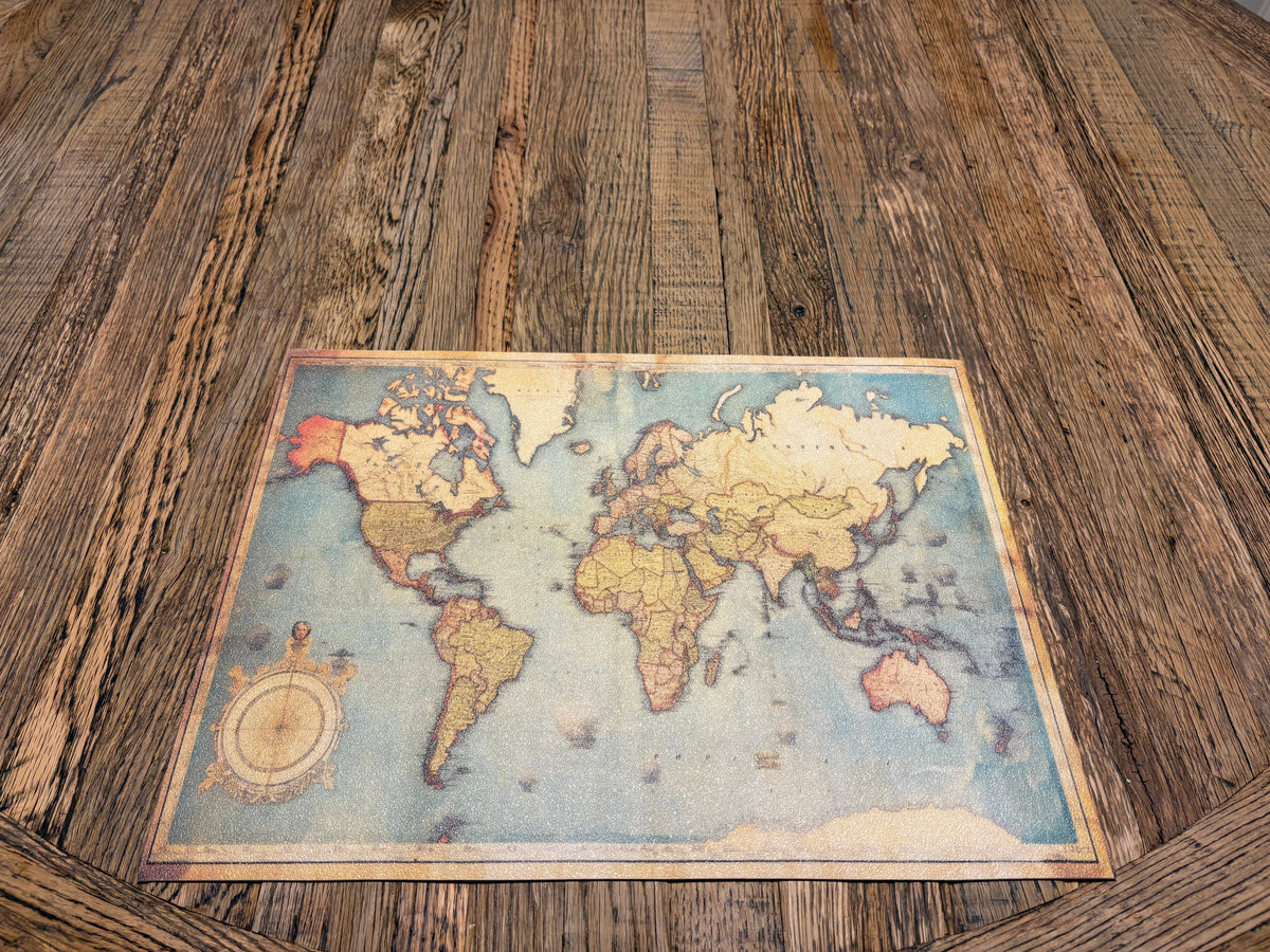 Tovaglietta in vinile cm. 45 x 30 "cartina geografica vintage"