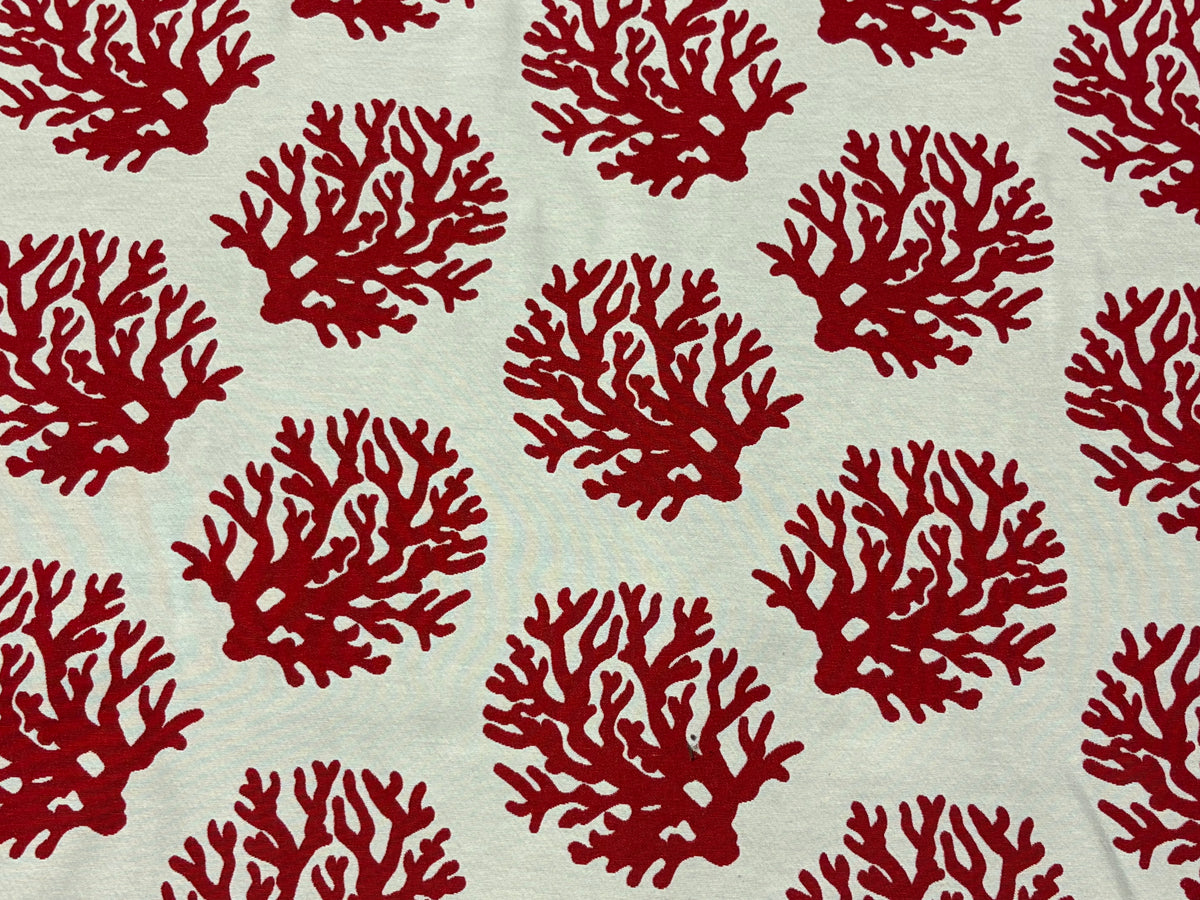 Tessuto arredo jacquard alt. 280 cm. "Agar" rosso