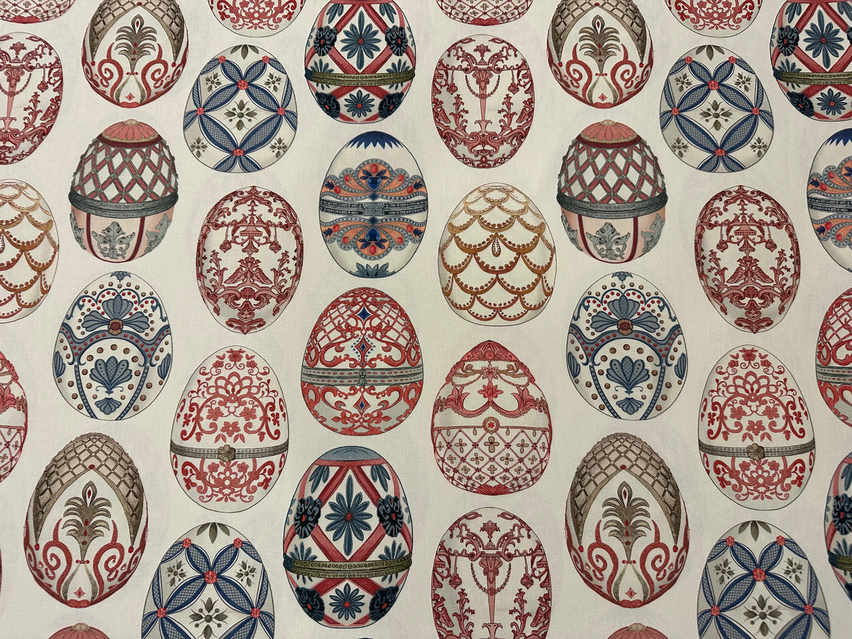 "Fabergé" printed cotton furnishing fabric