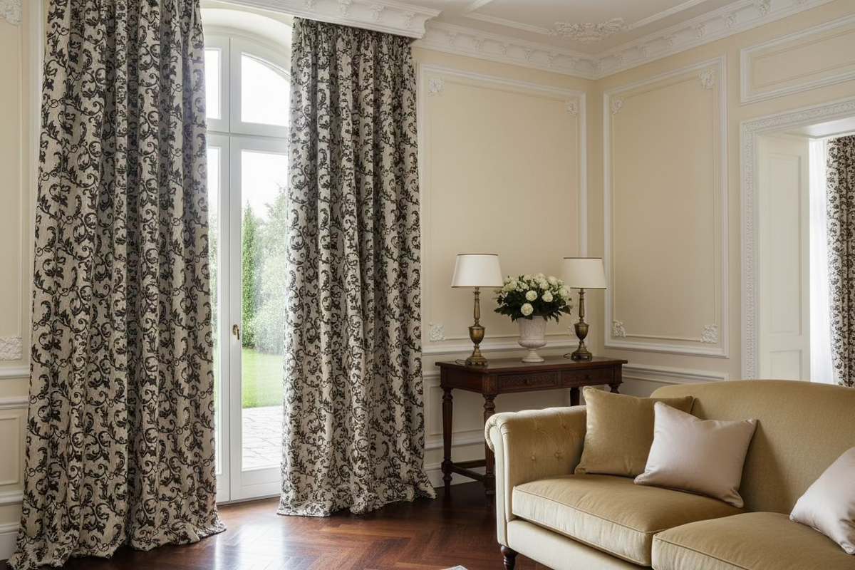 tessuto arredo jacquard reversibile alt. 280 cm. "Leo" grigio