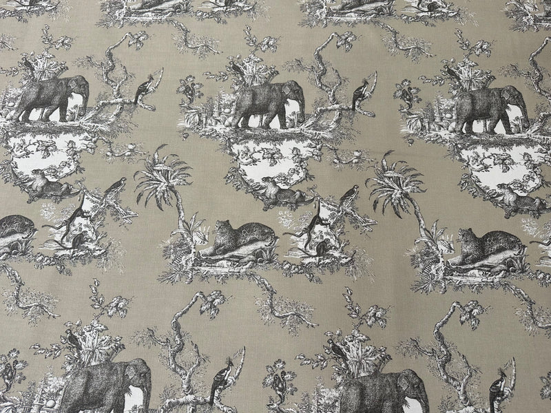 Toile de jouy furnishing fabric "Indienne"