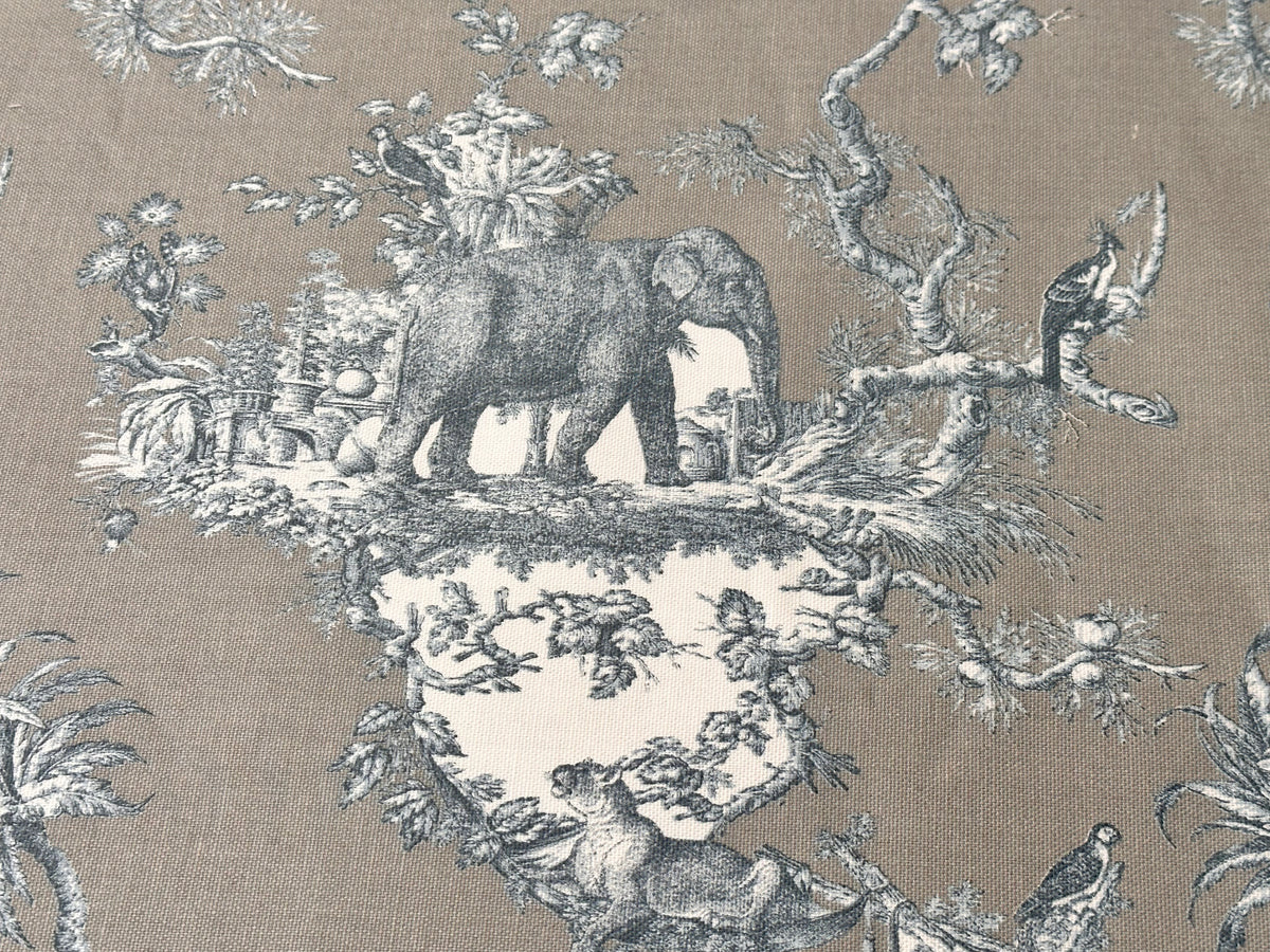 Toile de jouy furnishing fabric "Indienne"