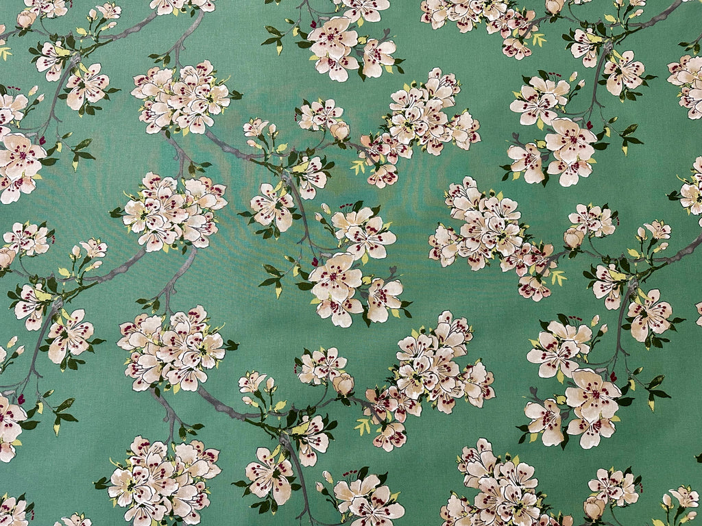 "Prunus" stain-resistant resin cotton fabric