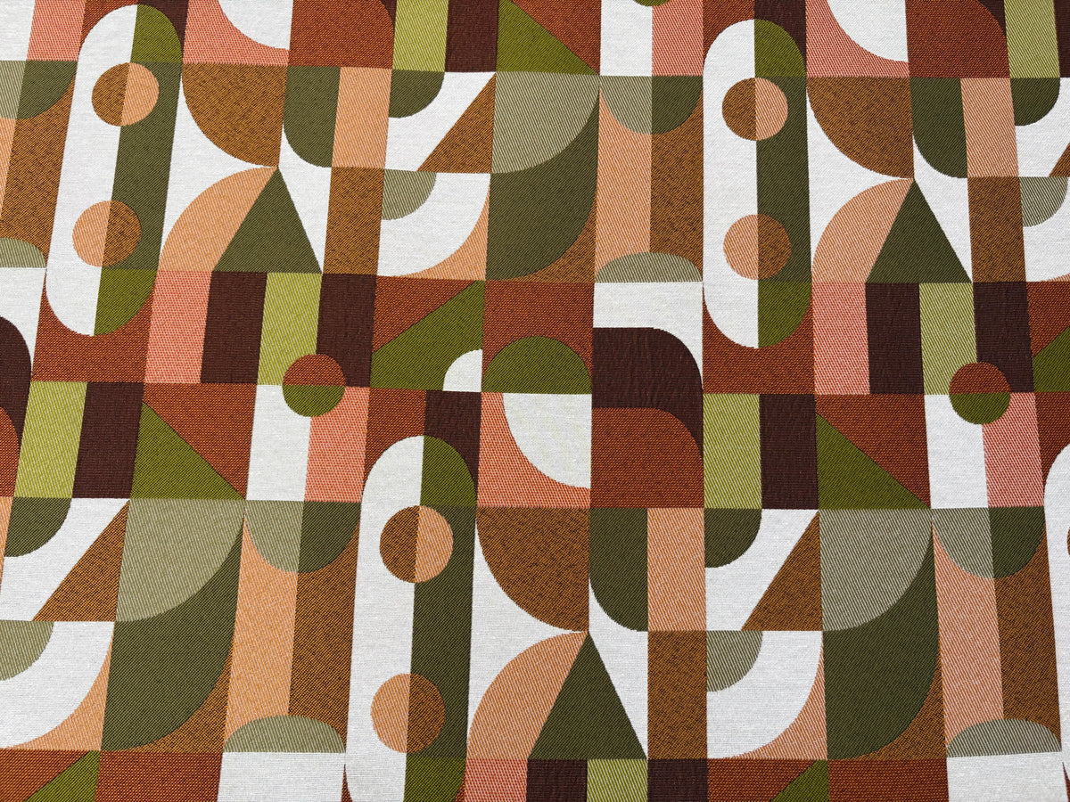 Tessuto arredo jacquard " Abstract" larghezza  140 cm.
