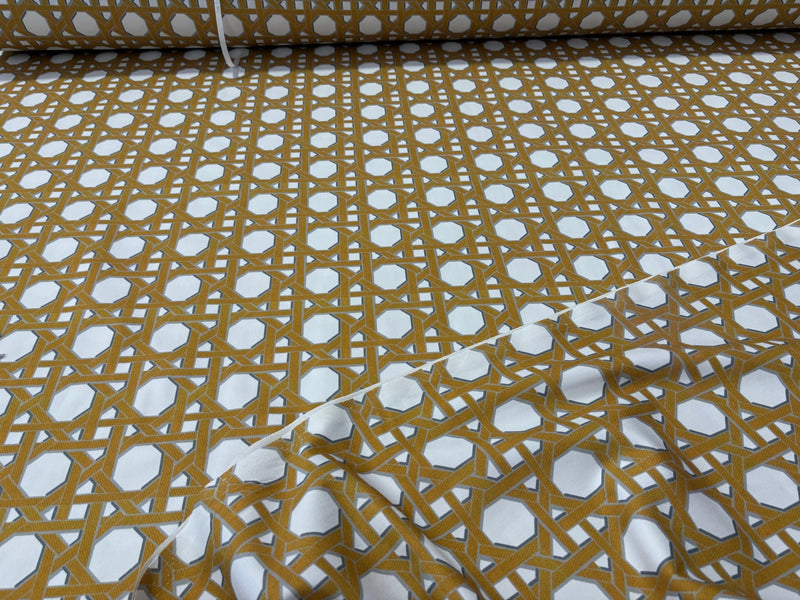 Tessuto Arredo in cotone stampato alt. 280 cm. "Cannage" - letele.it tessuti arredo
