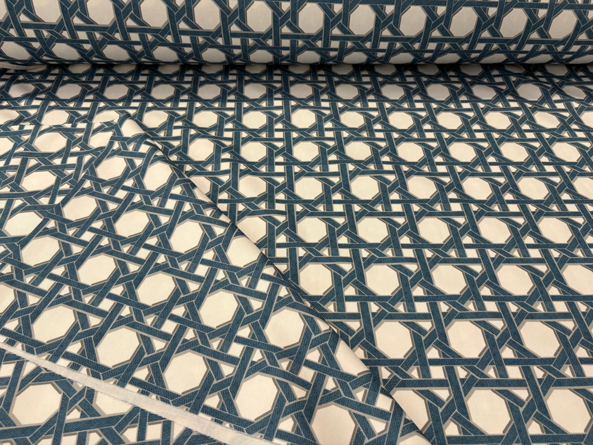 Tessuto Arredo in cotone stampato alt. 280 cm. "Cannage" - letele.it tessuti arredo