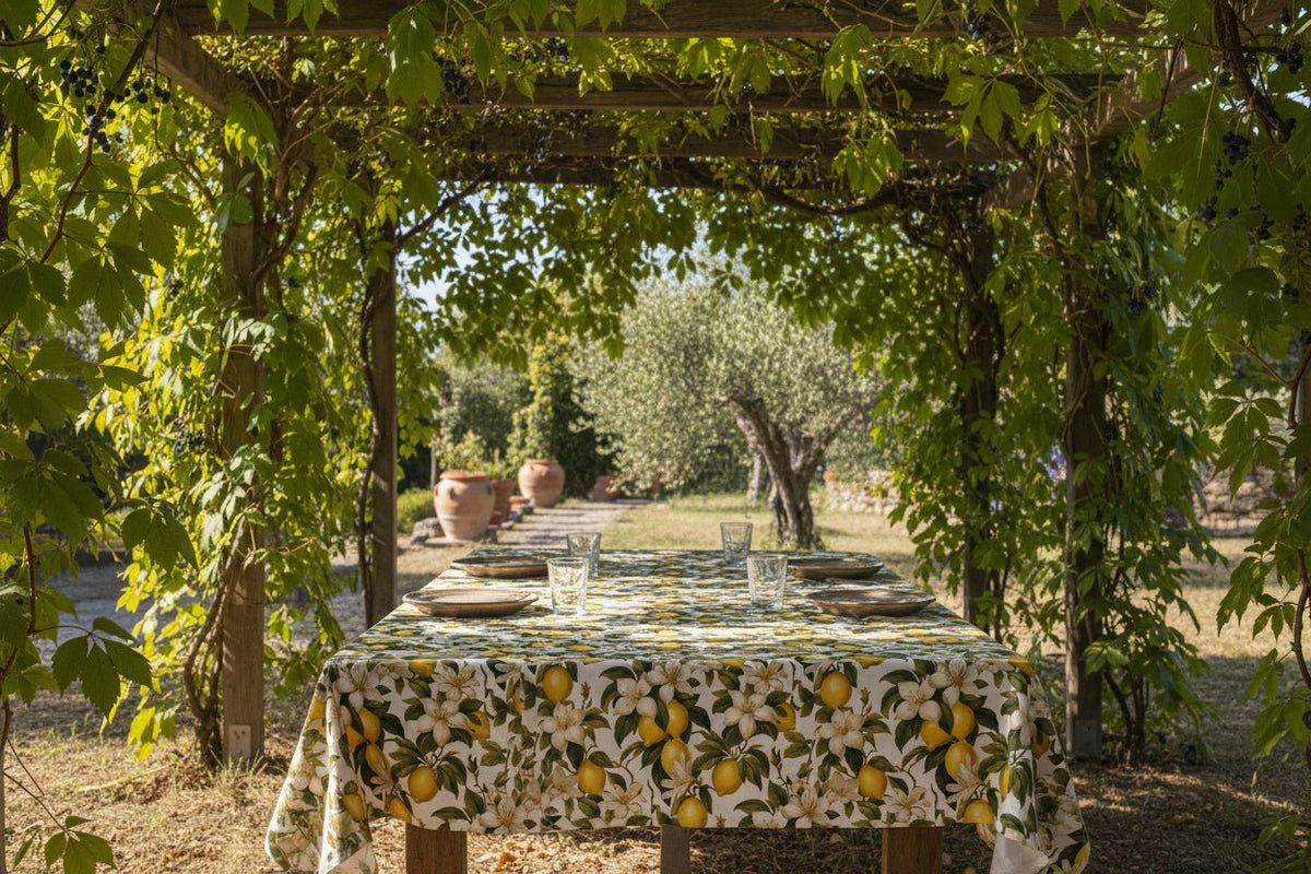 Tessuto arredo in cotone stampato alt. 320 cm . "Maiori" - letele.it tessuti arredo