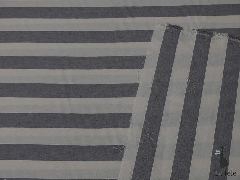 tessuto arredo in cotone tinto in filo altezza 280 cm. "toledo" grigio - letele.it tessuti arredo