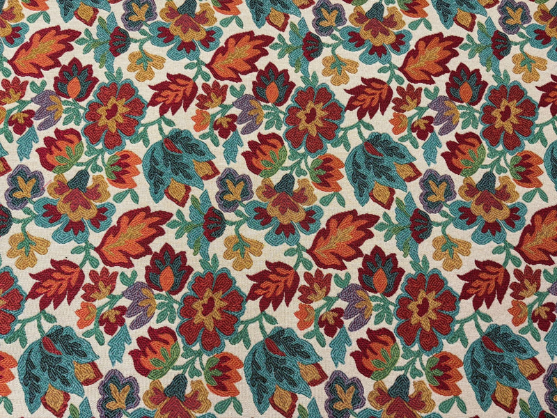 Tessuto arredo jacquard "Giorgia" fondo beige - letele.it tessuti arredo